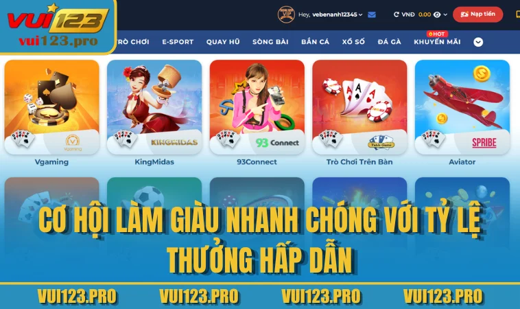 Cơ hội làm giàu nhanh chóng với tỷ lệ thưởng hấp dẫn